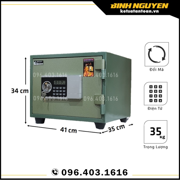 Két sắt mini điện tử hòa phát ks38 thông minh giá rẻ