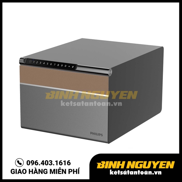 Két sắt mini nhập khẩu thông minh philips sbx102 khóa vân tay điện tử