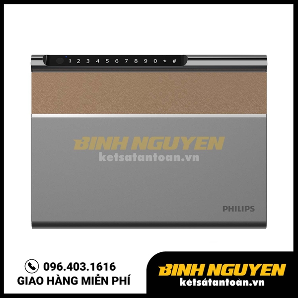 Két sắt mini nhập khẩu thông minh philips sbx102 khóa vân tay điện tử