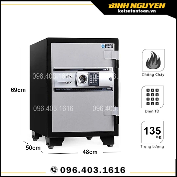 Két sắt solid sls-69e điện tử chống cháy hàn quốc cao cấp