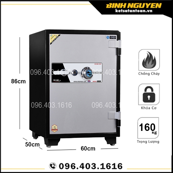 Két sắt solid sls-87c khóa cơ hàn quốc chính hãng