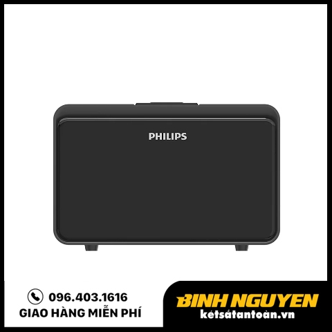 Két sắt thông minh philips sbx101 mini khóa vân tay cao cấp