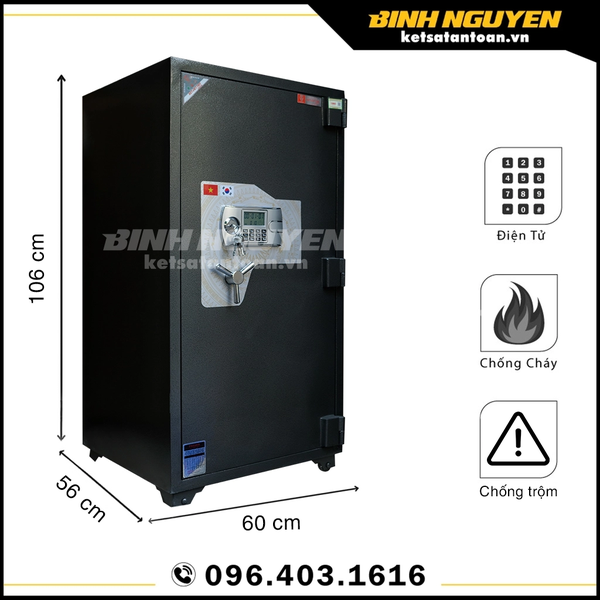 Két sắt việt tiệp cỡ lớn kcc220 khóa điện tử chống cháy