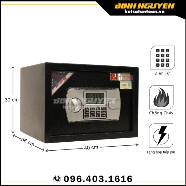 Két sắt khách sạn việt tiệp ks36 điện tử chính hãng giá rẻ nhỏ gọn tiện lợi