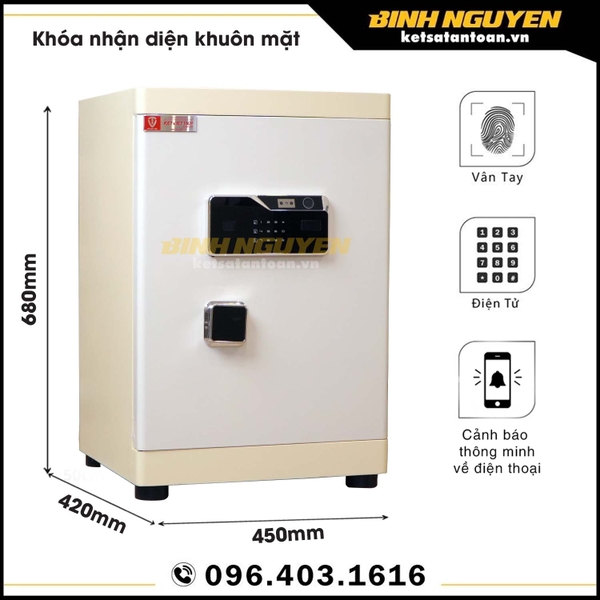 Két sắt việt tiệp spm680: bảo mật nhận diện khuôn mặt