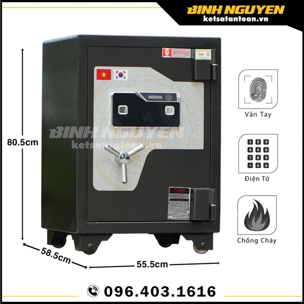 Két sắt việt tiệp kvtsc189 khoá vân tay điện tử chính hãng