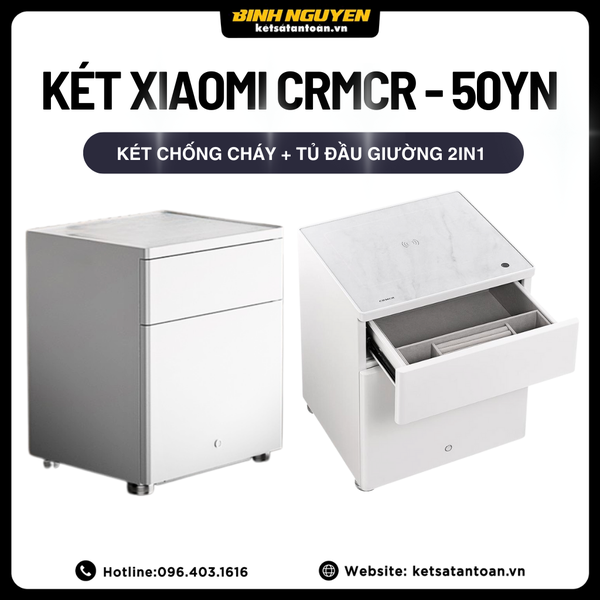 Két sắt xiaomi crmcr 50yn - tủ đầu giường kết nối app thông minh