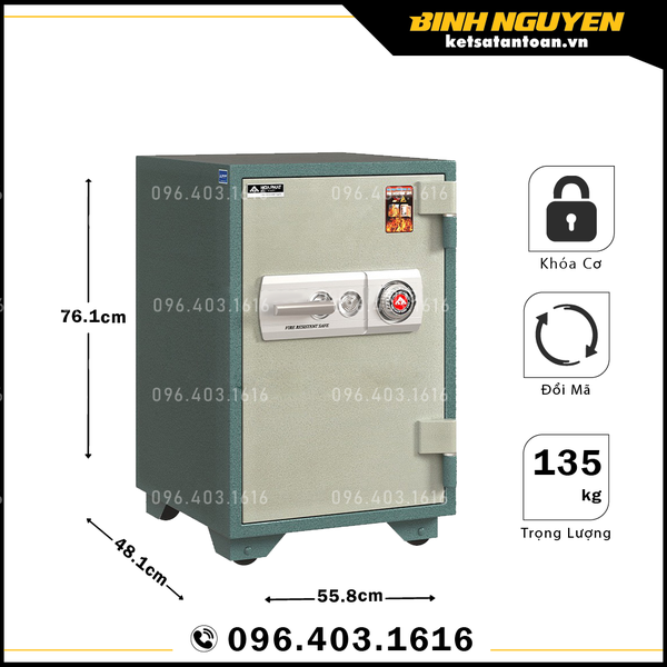 Két sắt chống cháy hòa phát the one ks135k1c1