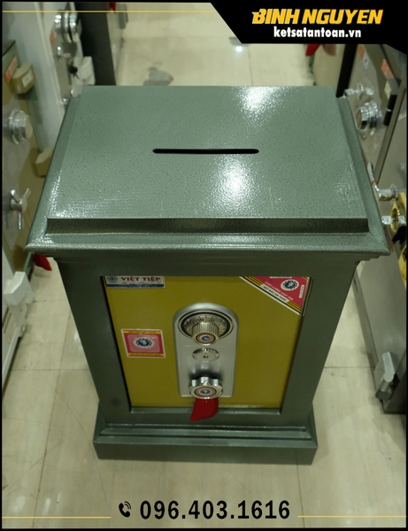 Két sắt công đức việt tiệp thả tiền khoá cơ kcd65 chống cháy