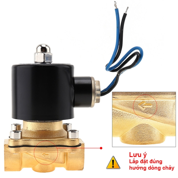 Lắp đặt van điện từ phi 27