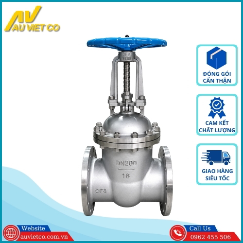 Van cổng inox DN200