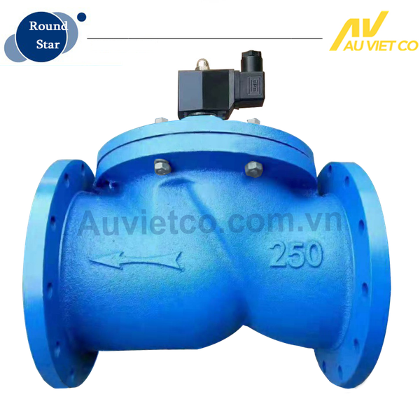 Van điện từ mặt bích DN 250 Round Star Đài Loan