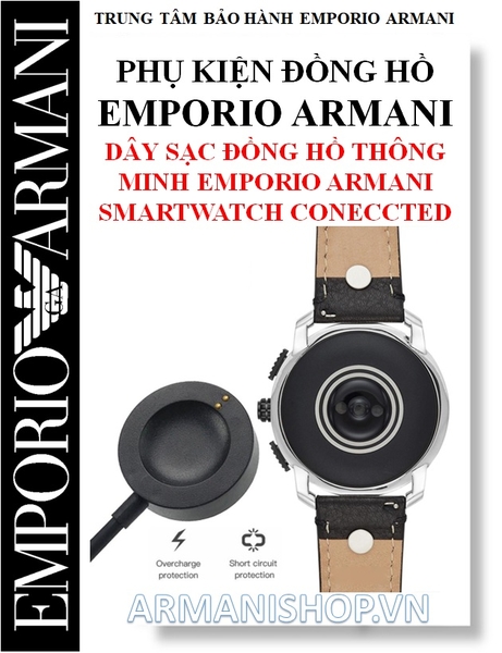 Dây sạc, cáp sạc đồng hồ thông minh Emporio Armani