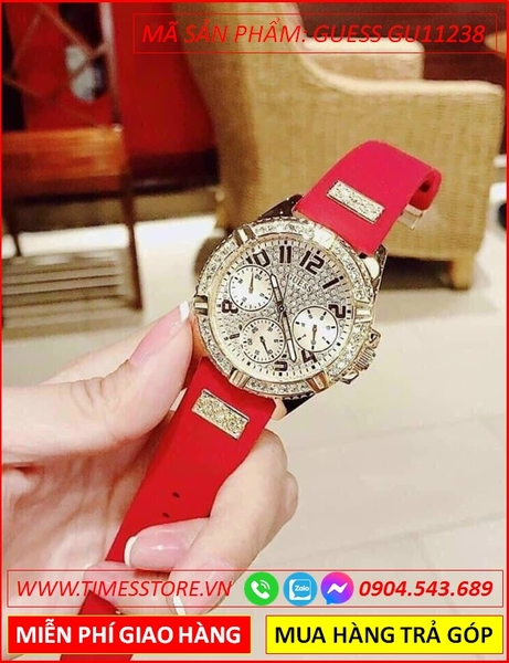Đồng hồ Nữ Guess Vàng Gold Luxury Đính Full Đá Swarovski