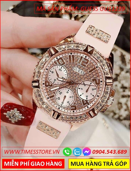 Đồng hồ Nữ Guess Rose Gold Luxury Đính Full Đá Swarovski