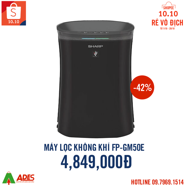 điện máy ades máy lọc không khí sharp