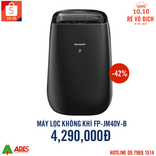 điện máy ades máy lọc không khí sharp
