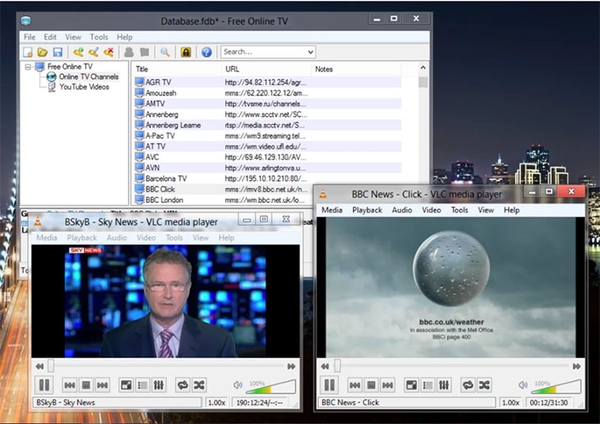Phần mềm xem tivi trên máy tính Free Online TV