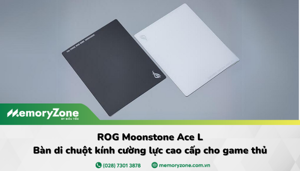ROG Moonstone Ace L: Bàn di chuột kính cường lực cao cấp cho game thủ