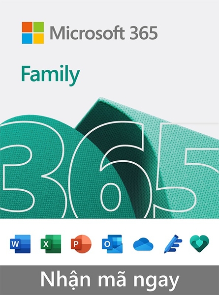Phần mềm Microsoft Office 365 Family all language 1YR 6GQ-00083