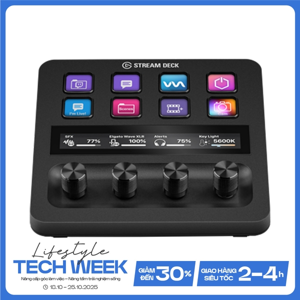 Thiết bị Stream Elgato Gaming StreamDeck+ 8 Phím Lập Trình 10GBD9901