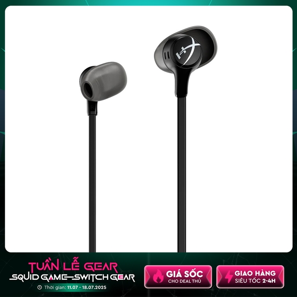 Tai Nghe Gaming HyperX Cloud Earbuds II Black 70N24AA