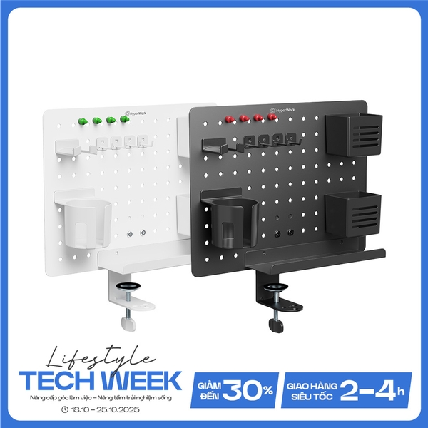 Bảng treo đồ xoay Pegboard HyperWork Omni Board PG03