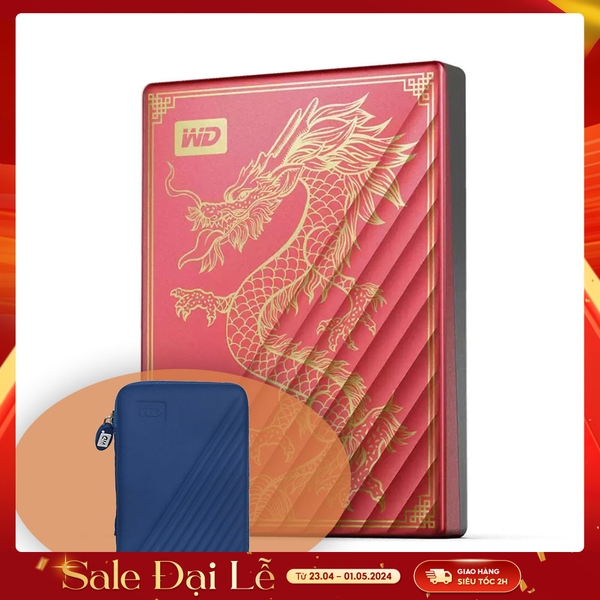 Ổ cứng di động 2TB WD My Passport Ultra Limited Edition Dragon USB 3.2 Type-C WDBRHB0020BRD-WESN