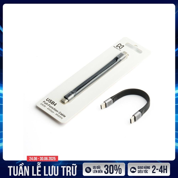 Cáp USB4 METALINK 130mm PD 240W 40Gbps MTC4-13