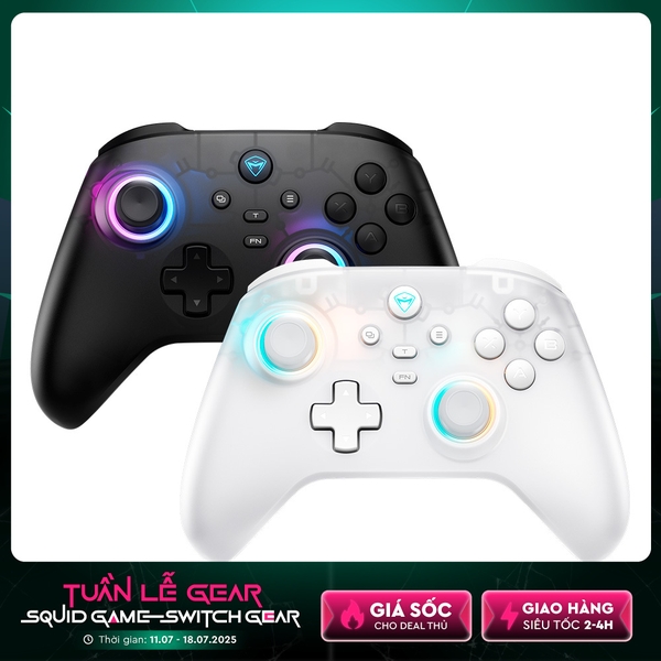 Tay cầm chơi game không dây Machenike G3 V2 Tri Mode with Charging Dock