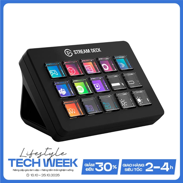 Thiết bị Stream Elgato StreamDeck MK.2 Scissor Keys 15 Phím Lập Trình 10GBL9901