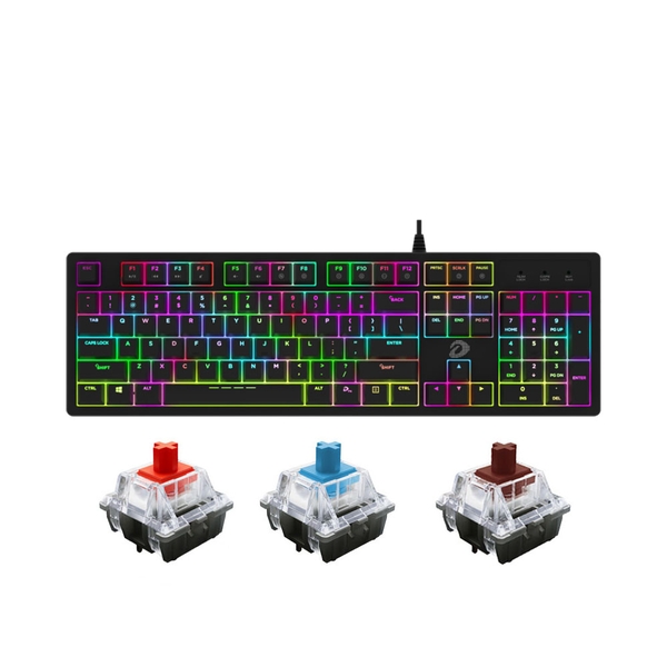 Bàn phím cơ Dareu EK1280 V2 RGB Black D Switch Red / Blue / Brown