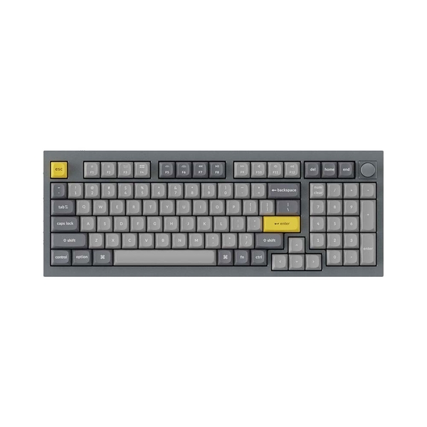 Bàn phím cơ Keychron Q5 Full Assembled Knob Silver Grey Gateron G Pro Red Q5-N1
