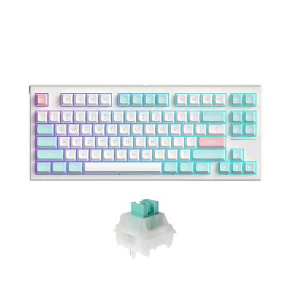 Bàn phím cơ không dây FL-Esports FL750 SAM Marshmallow 3 Mode Led RGB HotSwap Kailh BOX Coolmint Switch