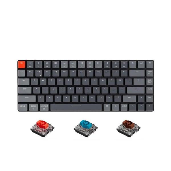 Bàn phím cơ không dây Keychron K3V2 Aluminum Led RGB Gateron Switch Low Profile Red / Blue / Brown