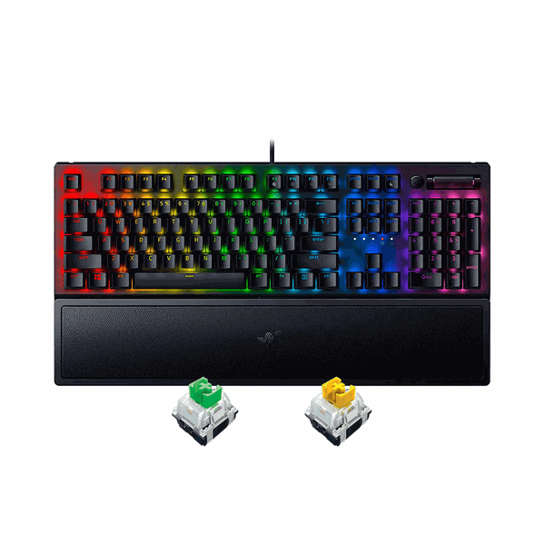 Bàn phím cơ Razer BlackWidow V3 RGB Razer Green/Razer Yellow