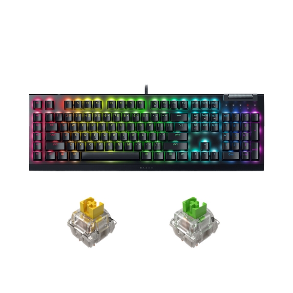 Bàn phím cơ Razer BlackWidow V4 X RGB Razer Switch Green/ Yellow