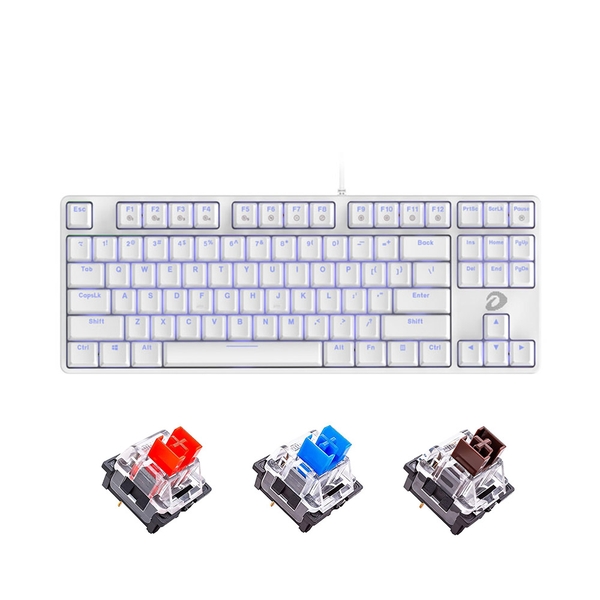 Bàn phím cơ TKL Dareu EK87 White D Switch Red / Blue / Brown