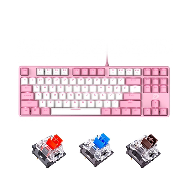 Bàn phím cơ TKL Dareu EK87 Pink White D Switch Red / Blue / Brown