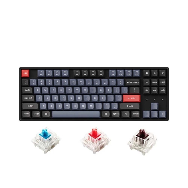 Bàn phím cơ không dây TKL Keychron K8 Pro Aluminum Frame RGB Hotswap (Gateron Sw)