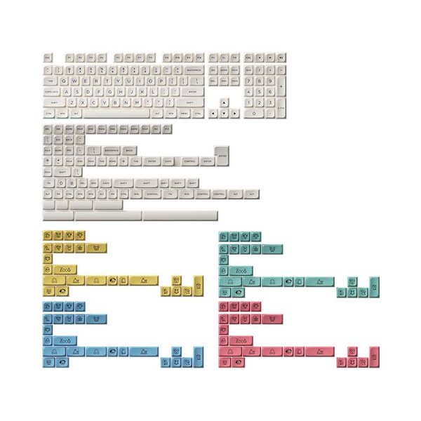 Bộ Keycap Akko Cream PBT Double-Shot MDA Profile