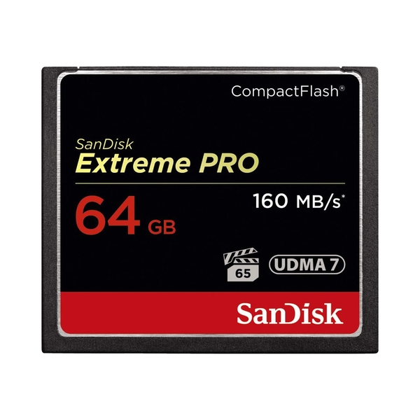 Thẻ Nhớ CompactFlash (CF) SanDisk Extreme Pro 64GB 1067X SDCFXPS-064G-X46