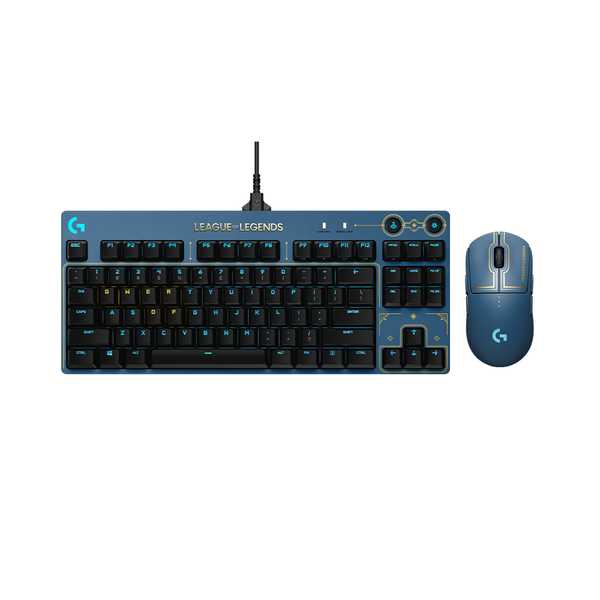 Combo Bàn phím cơ TKL - Chuột Gaming không dây Logitech League of Legends Edition