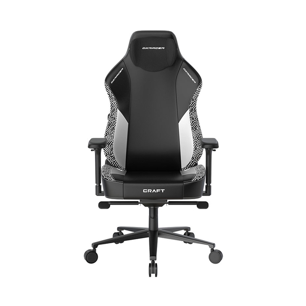 Ghế Gaming DXRacer Craft Pro Stripes1 Black White Regular/L