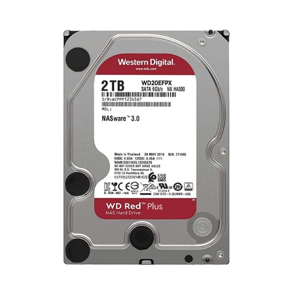 WESTERN DIGITAL 内蔵HDD SATA接続 WD Red Plus(NAS)64MB ［2TB 3.5