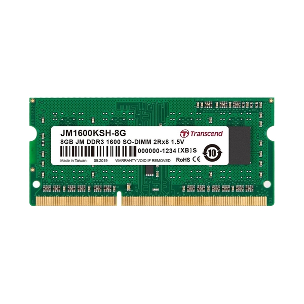 Ram Laptop Transcend JetRam JM DDR3 8GB 1600MHz 1.5v JM1600KSH-8G