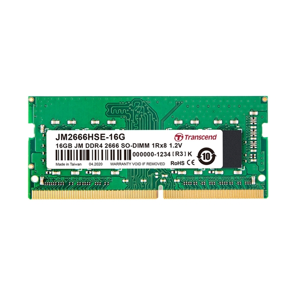 Ram Laptop Transcend JetRam JM DDR4 16GB 2666MHz 1.2v JM2666HSE-16G