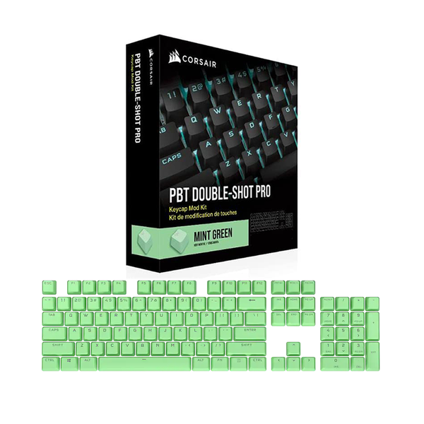 Bộ Keycap Corsair PBT Double-Shot PRO Mint Green CH-9911080-NA