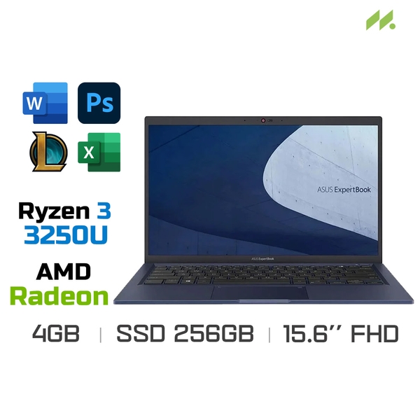 Laptop Asus ExpertBook L1 L1500CDA-EJ0714W (Ryzen 3 3250U, Radeon Graphics, Ram 4GB DDR4, SSD 256GB, 15.6 Inch FHD)