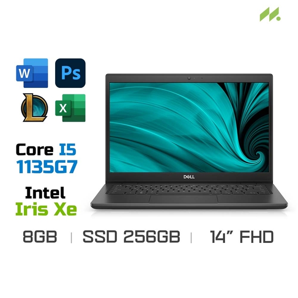 Laptop Dell Latitude 3420 L3420I5SSDFB (i5-1135G7, Iris Xe Graphics, Ram 8GB DDR4, SSD 256GB, 14 Inch FHD/Ubuntu/Đen)